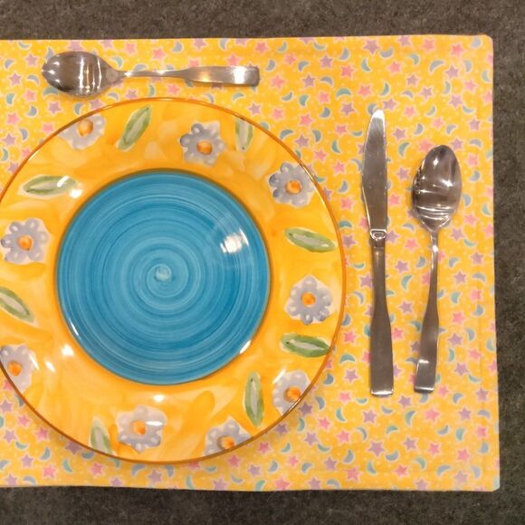 NEW Moon and Stars Cotton Placemats (Set of 2) - Picture 7 of 7